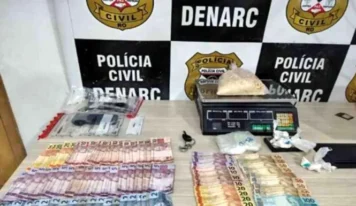Denarc prende dupla e apreende 1kg de cocaína na Zona Sul