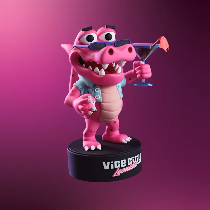 Imagem promocional mostra um boneco em miniatura do mascote Macca The Gator, de GTA 6