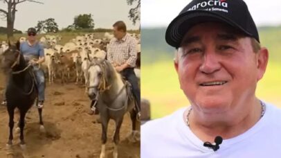 Nascido em 1951, cantor de 75 anos é dono de fazenda com 800 touros usada como refúgio no MT