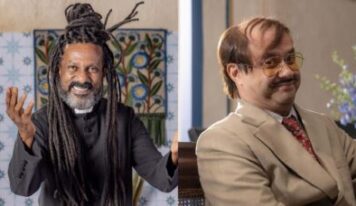 Nova novela da Globo, Lá Na Minha Terra surpreende com visual de padre de dreadlocks e peruca inusitada