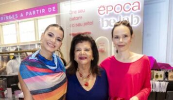 Amanda Coelho, Luiza Helena Trajano e Simone Sancho celebram a Época be.lab na Galeria Magalu