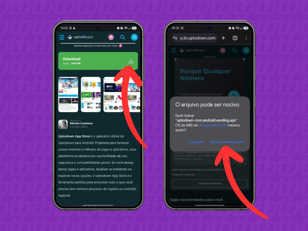 Fazendo download da loja alternativa (imagem: Lupa Charleaux/Tecnoblog)