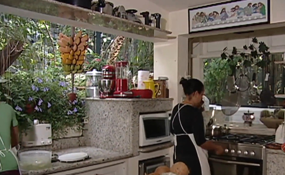 Cozinha da mansão - Foto: Reprodução/YouTube/Amaury Jr.