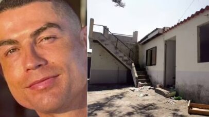 Hoje bilionário, Cristiano Ronaldo já morou em casa simples com escada lateral