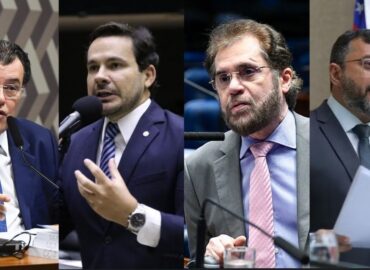 Quaest para o Senado no Amazonas, votos válidos: Eduardo Braga, 36%; Capitão Alberto Neto, 25%; Plínio Valério, 22%; Wilson Lima, 15%
