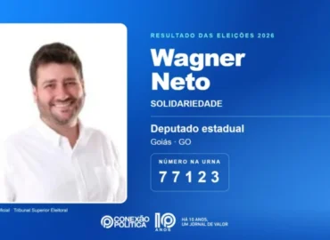 Eleições 2026: Wagner Neto, do SOLIDARIEDADE, é eleito deputado estadual em GO com 40.710 votos