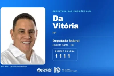 Da Vitória é eleito deputado federal no ES com mais de 107 mil votos em 2026