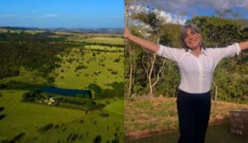 Aos 63 anos, Gloria Pires investiu em cultivo de grãos e criação de gado em fazenda da família em Goiás