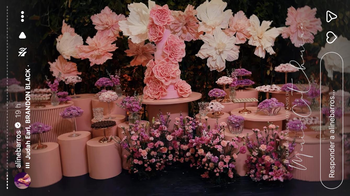 Festa de 15 anos de Maria Catherine, filha de Aline Barros - Foto: Reprodução / Instagram