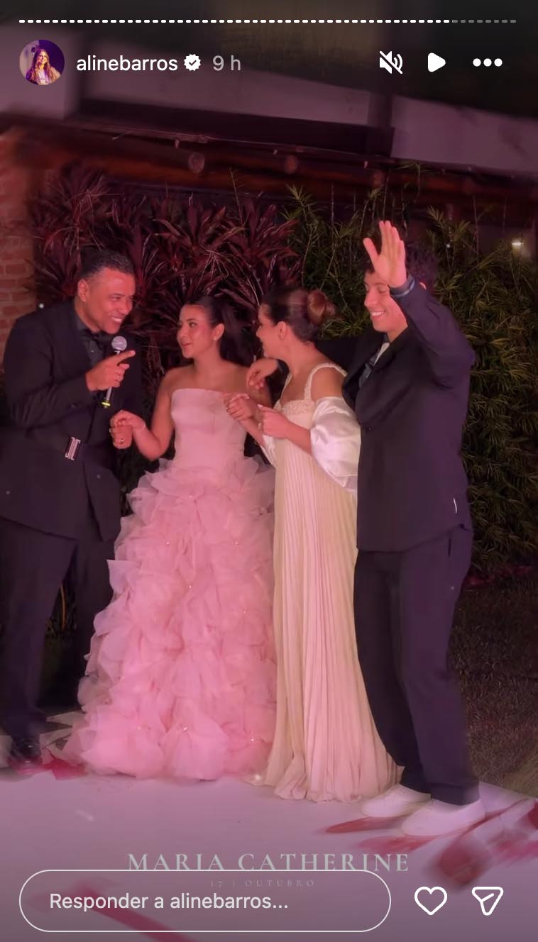 Festa de 15 anos de Maria Catherine, filha de Aline Barros - Foto: Reprodução / Instagram