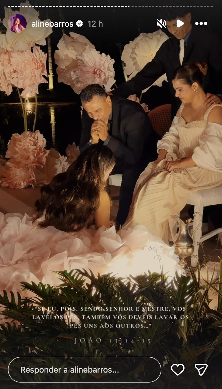 Festa de 15 anos de Maria Catherine, filha de Aline Barros - Foto: Reprodução / Instagram