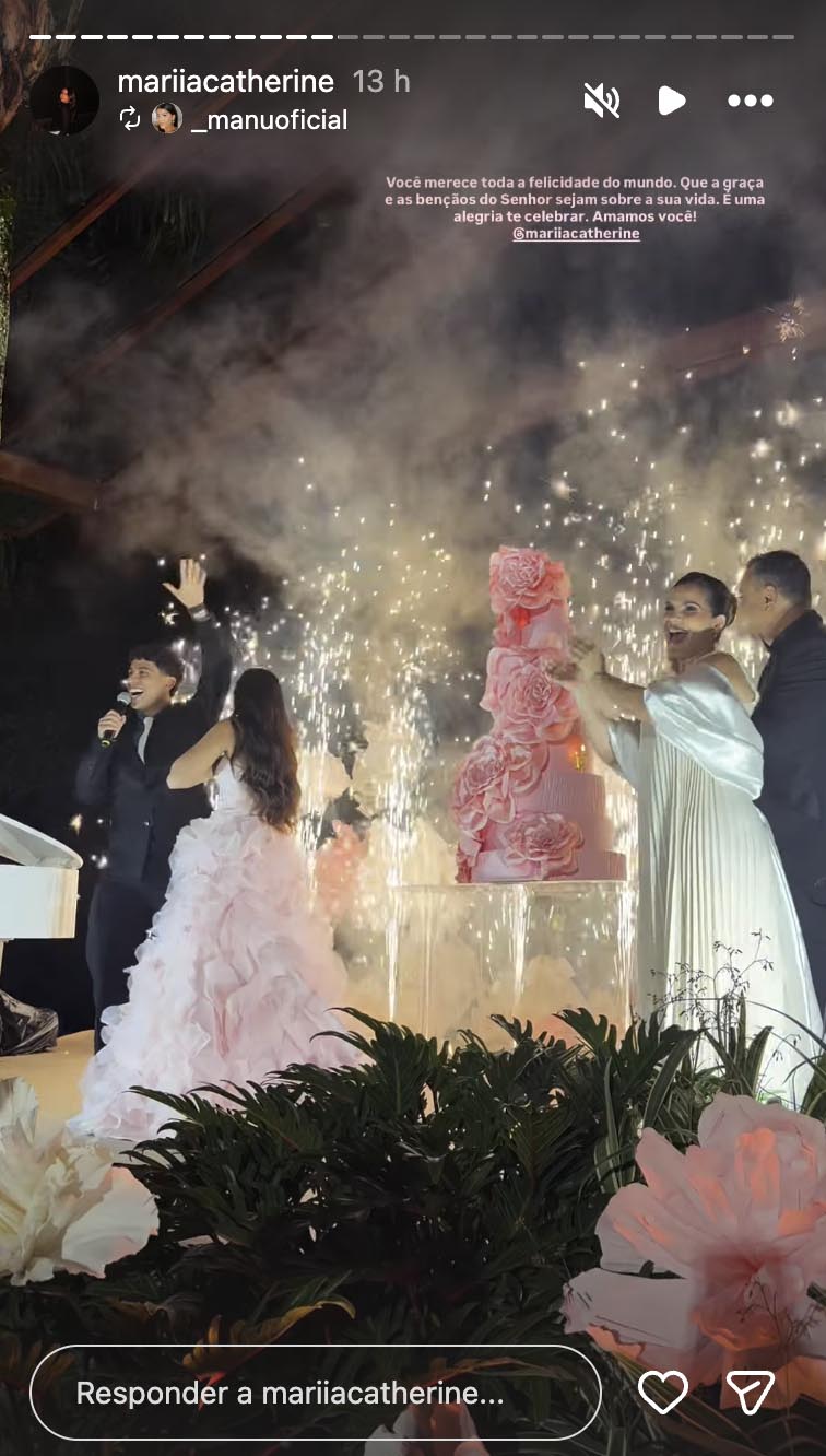 Festa de 15 anos de Maria Catherine, filha de Aline Barros - Foto: Reprodução / Instagram