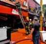 ‘Frango soltou banha e o fogo subiu’, diz dono de restaurante onde começou incêndio em prédios do Centro de Manaus