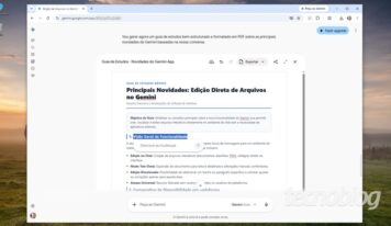 Gemini agora permite editar PDFs e documentos em sua própria interface