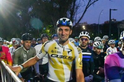 Lionel Scaloni completa prova de 129 km em bicicleta