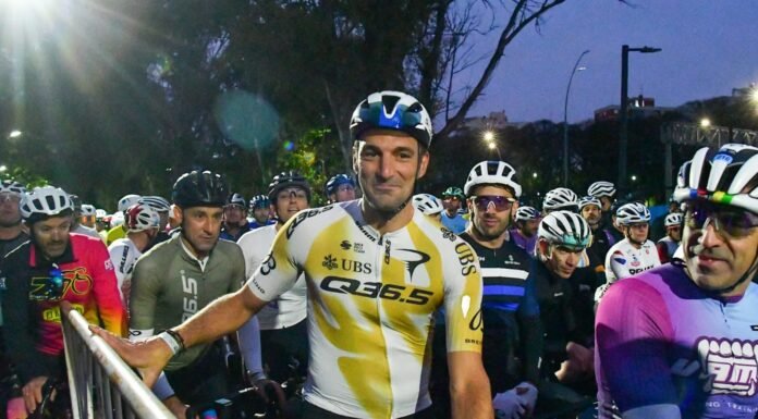 Lionel Scaloni completa prova de 129 km em bicicleta