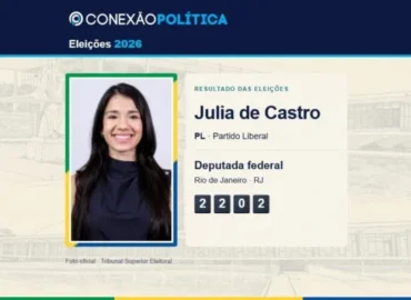Eleições 2026: Julia de Castro (PL) é eleita deputada federal pelo Rio de Janeiro