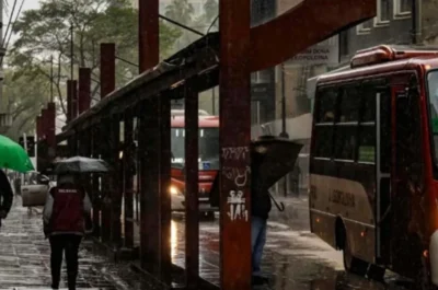 Tempo fica chuvoso em grande parte do país nesta segunda-feira