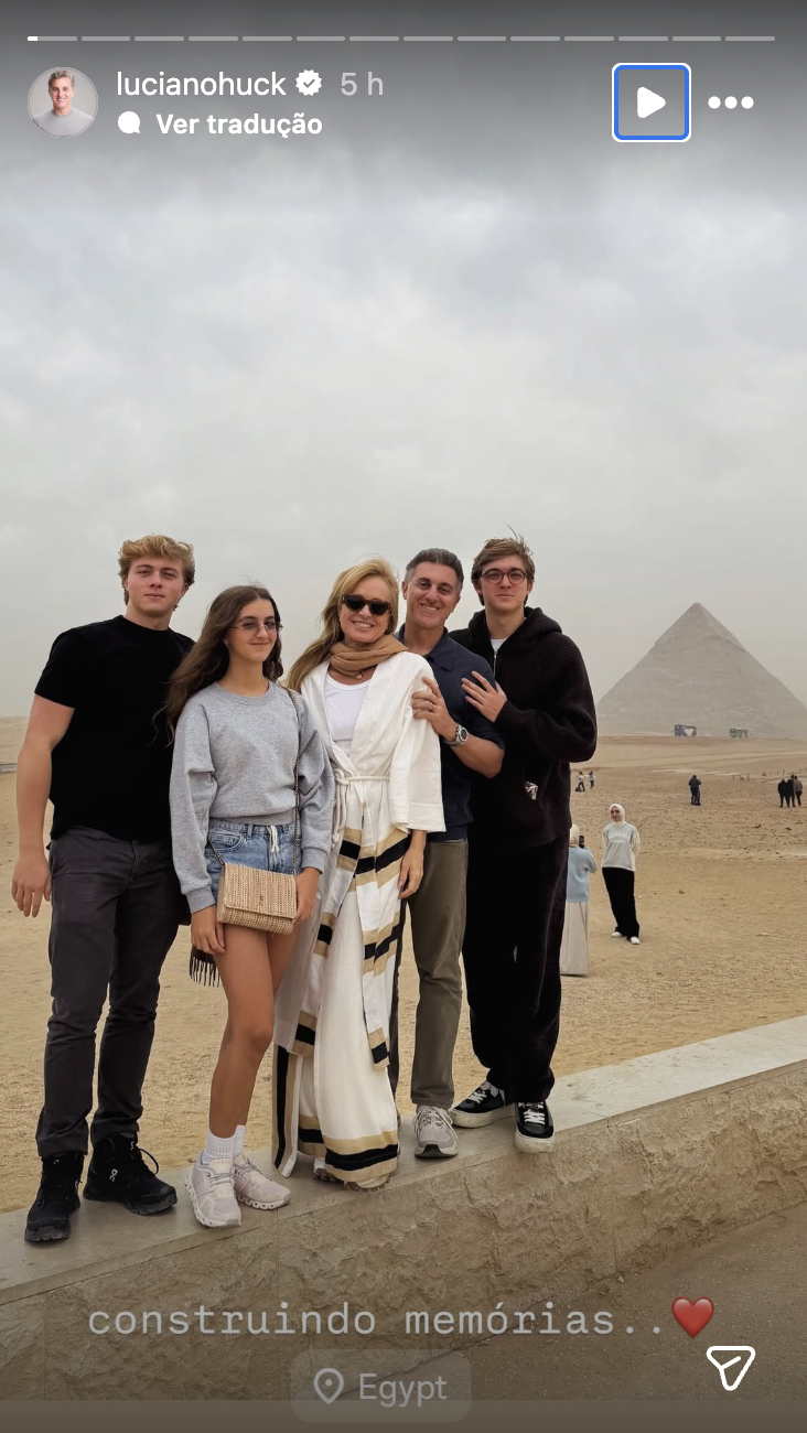 Luciano Huck mostra fotos da viagem em família - Foto: Reprodução / Instagram