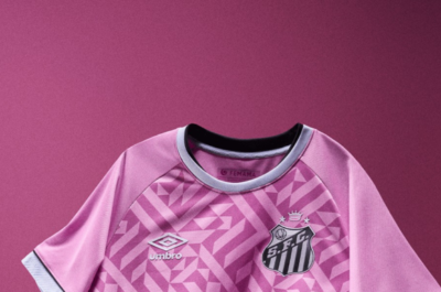 Santos lança camisa em homenagem à campanha do Outubro Rosa