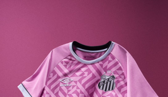 Santos lança camisa em homenagem à campanha do Outubro Rosa