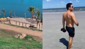Aos 38 anos, cantor é dono de prainha privativa em fazenda usada pela família como refúgio no CE